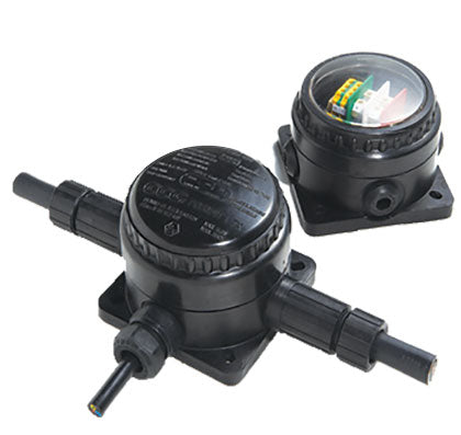 Ccg Ex Posi Fit 4 Way Junction Box Black Lid M20