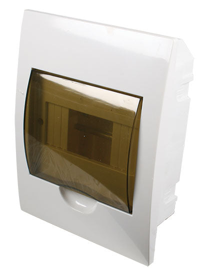 White Din Db 6-Way Flush With Door And Tray