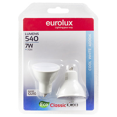 LED GU10 Core 7w 4000K Blister Twin