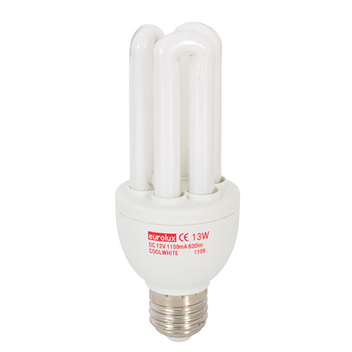 CFL 3U B22 9w Cool White 12v DC