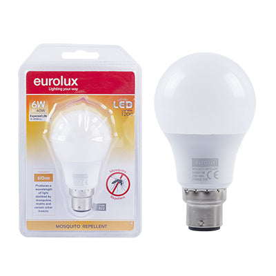 LED Mosquito Repellent Globe B22 6w