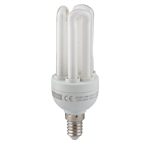 CFL 3U E14 11w Cool White