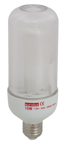 CFL Covered Bullet 3U E27 15w CW 110v