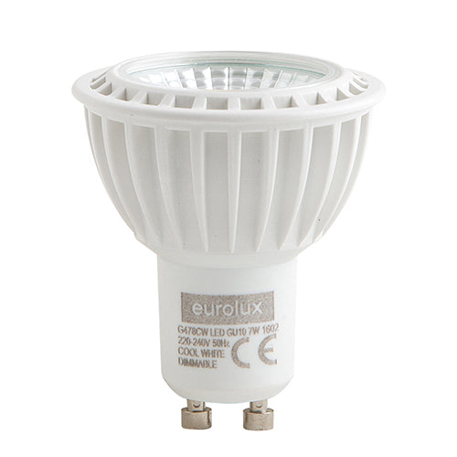 LED GU10 7w Cool White Dimmable