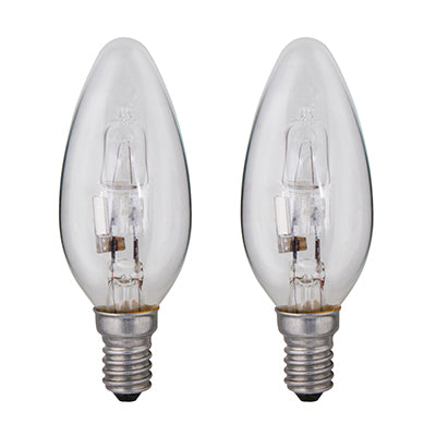 Halogen Candle E14 28w WW Twin Pack