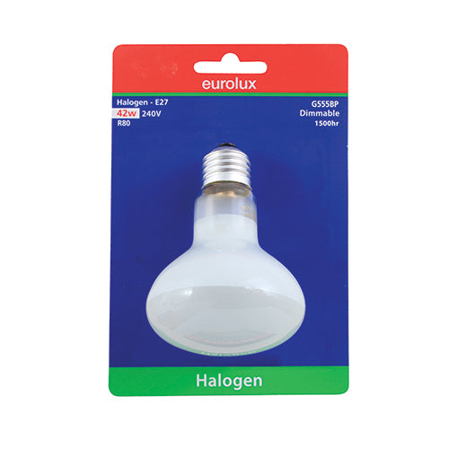 Halogen R80 Reflector E27 42w Blister