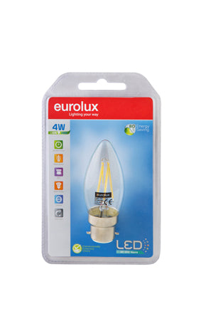 LED Candle Filament B22 4w WW Dimmable
