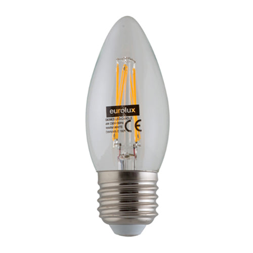 LED Candle Filament E27 4w WW Dimmable