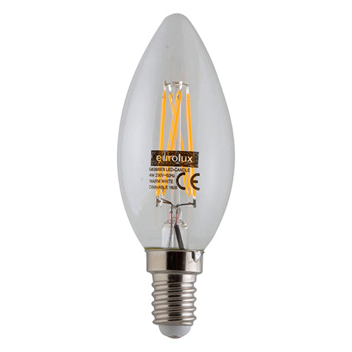 LED Candle Filament E14 4w WW Dimmable