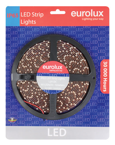 LED Strip 5m 4.8W/m Green IP65