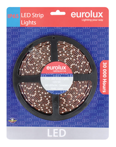 LED Strip 5m 4.8W/m Pink IP65