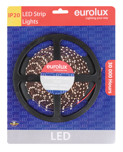 LED Strip 5m 4.8W/m Yellow IP20