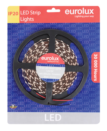 LED Strip 5m 14.4W/m Blue IP20