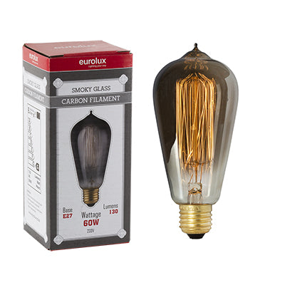 Smokey CB Filament Pear Nipple E27 60w Squirrel Cage