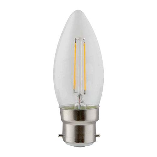 LED Filament Candle B22 2w Warm White