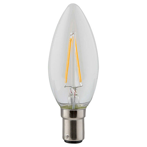 LED Filament Candle B15 2w Warm White