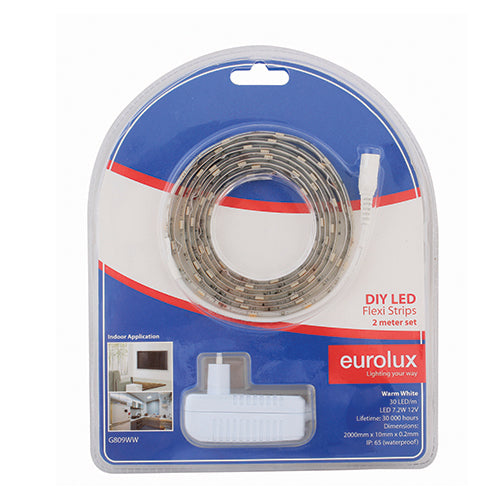 LED Strip DIY Kit 2m 7.2W/m WW IP65