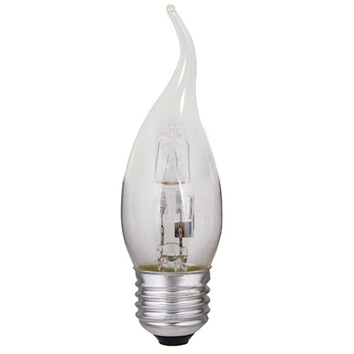Halogen Candle Flame E27 28w Warm White