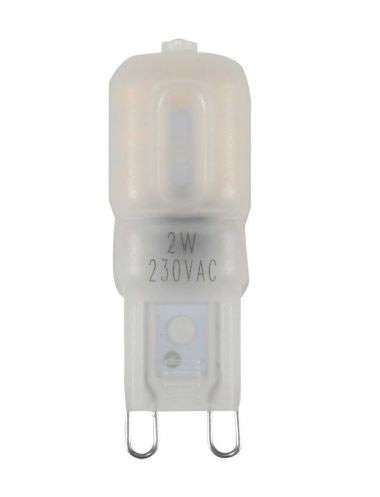 2W G9 Led Lamp 230Vac Cool White / 2 Per Pack