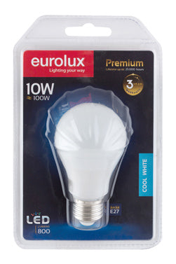 LED A60 Globe Opal E27 10w Cool White