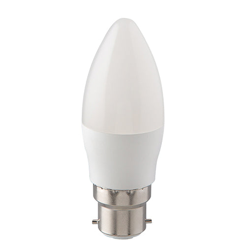 LED Plastic Candle B22 7w Warm White