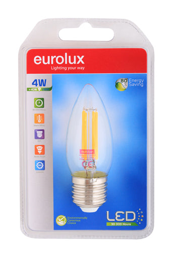 LED Candle Filament E27 4w 3000K