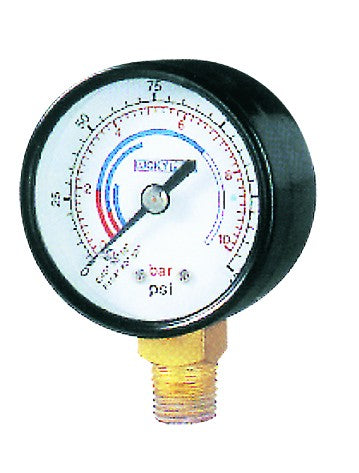 10 BAR PRESSURE GAUGE - BOTTOM FITTING