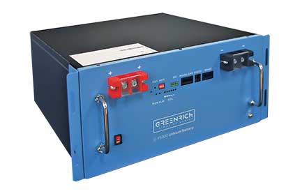 4.96kwh 96ah 51.2vdc Greenrich Lifepo4 Battery