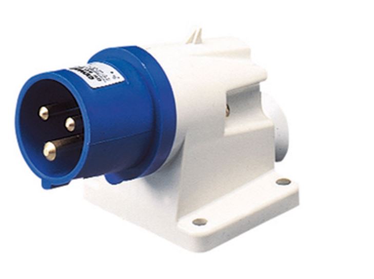 32A 2P+E 230V 90Deg Appl.Inlet Ip44 6H