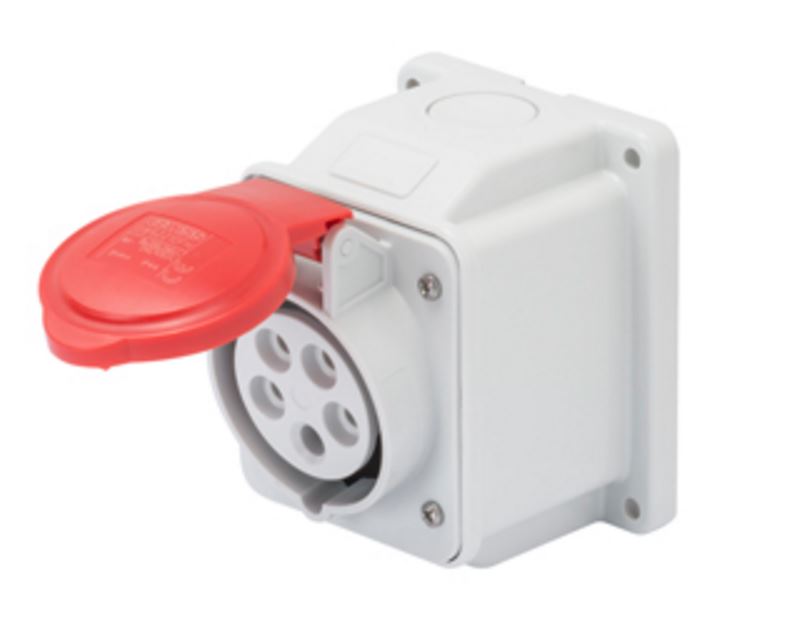 16A 3P+N+E 400V Surf.Soc.Outlet Ip44 6H
