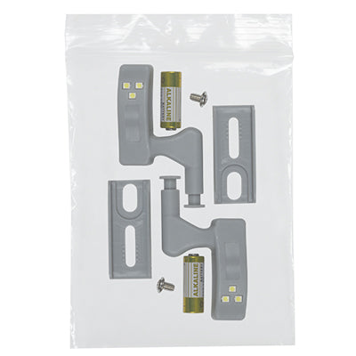 LED Cupboard Hinge Light Grey Twin Pack