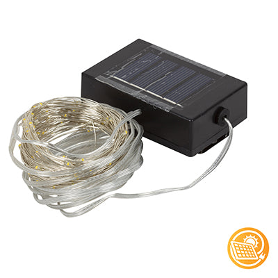 Solar 100 LEDs Copper Wire String Light