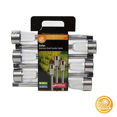 Stainless Steel Solar Tube Spike Retail Pack