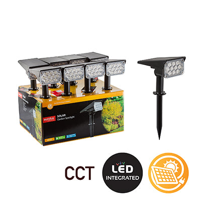 Solar Garden Spotlight Adjustable Colour Temperature LED 4w