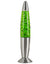 Load image into Gallery viewer, 13 Glitter Lamp Silver Metal Cap &amp; Base Green Water
