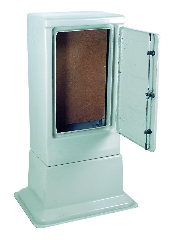 Fibreglass Din Db Kiosk C/W Gland Plate 2 Doors