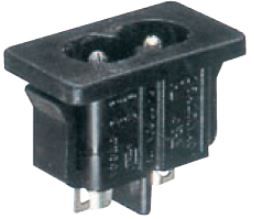 2.5A Flush Male Socket Inlet 2Pin
