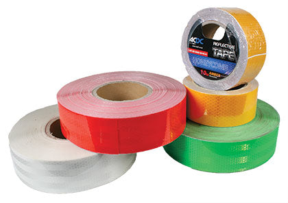 48mm x 50m RED HONEYCOMB REFLECTIVE TAPE