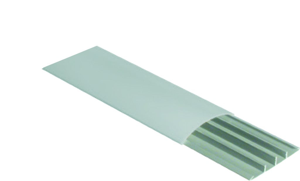 Half Round Trunking 4-Compartment Aluminium 75 mm X18mm  2M Length