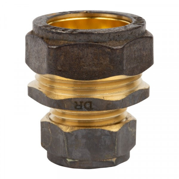Compression Brass Coupler Cxc 22mx15mm pkt 10