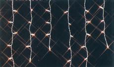 Led Icicle 2.5Mx0.5M Green Wire Clear Bulbs 230V