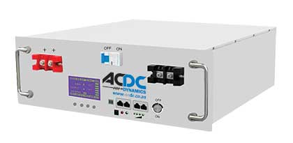 25.6vdc 2.56kwh Lifepo4 Rack Mounted Battery 442x350x133mm