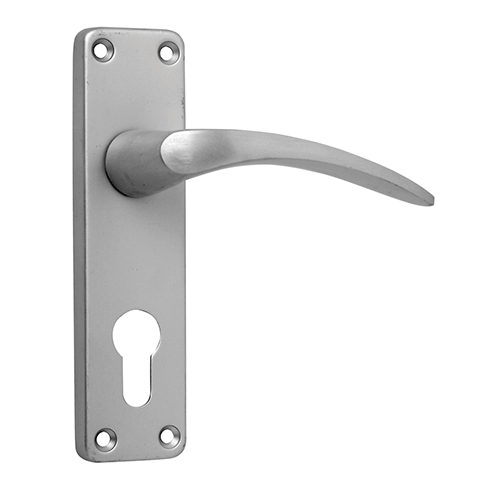 Libra Lever On Backplate CYL AL (Blister) Door Handle