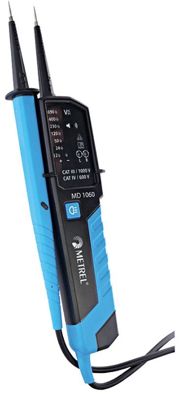 0-1000V Ac/Dc Metrel Voltage Tester Lcd