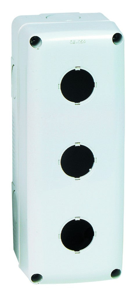 3 Way Pushbutton Enclosure Grey Ip66