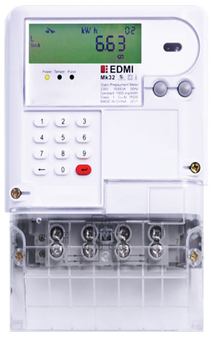 Bs Dir I/P 1Ph Smart Meter, Relay O/P(100A) Comms 433Mhz