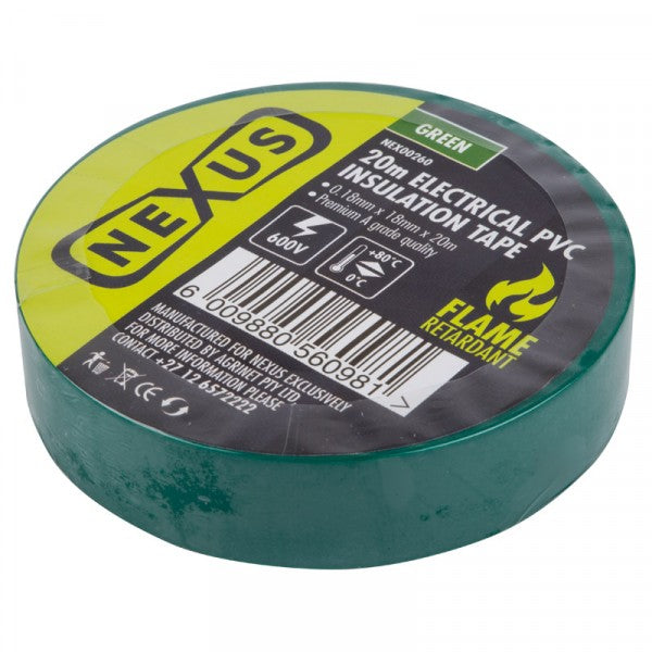 Nexus Insulation Tape 20m Green Bulk 10 rolls