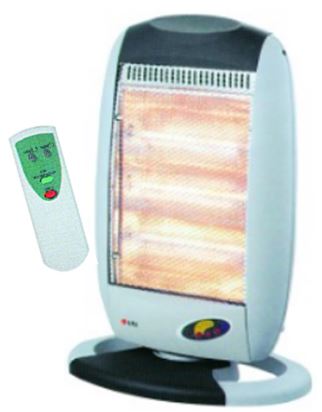 Halogen Heater. 3 Bar, 1200W C/W Remote