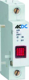 230Vac White Din Modular Led Indication Lamp