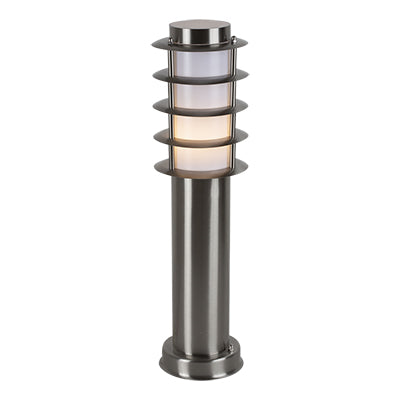 Stainless Steel Grid Pedestal Satin Chrome